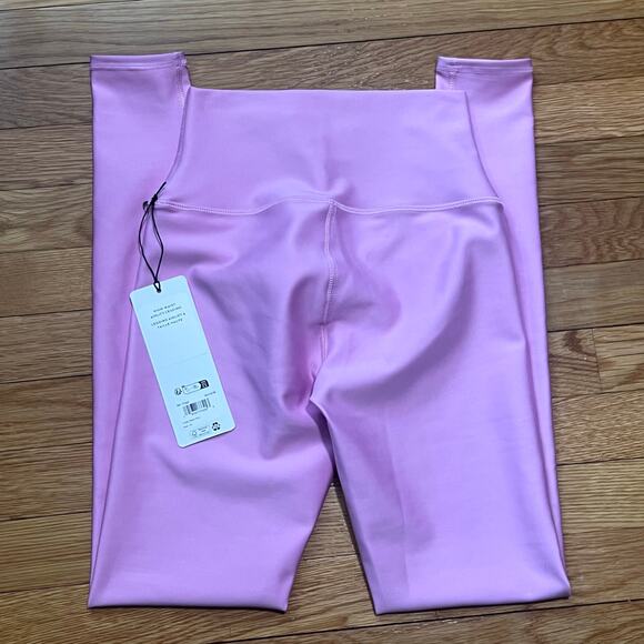 Alo Yoga High Waist Airlift Legging Candy Heart Pink (Full Length) Black XS NWT - Picture 6 of 8